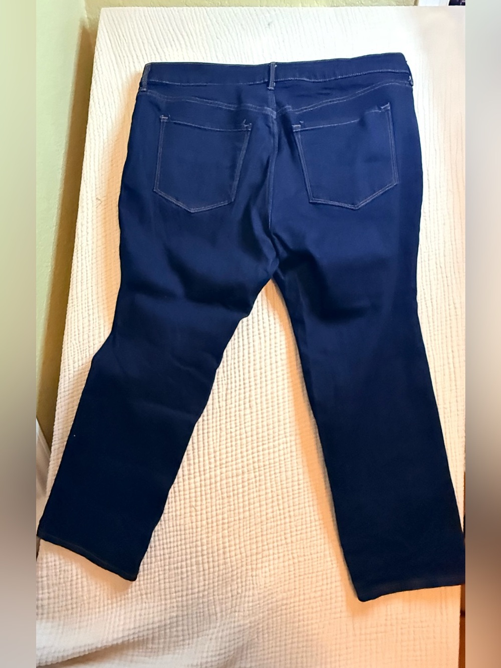Old Navy Power Slim Straight Jeans Dark Wash Stretch Cropped Denim Short - Picture 8 of 8
